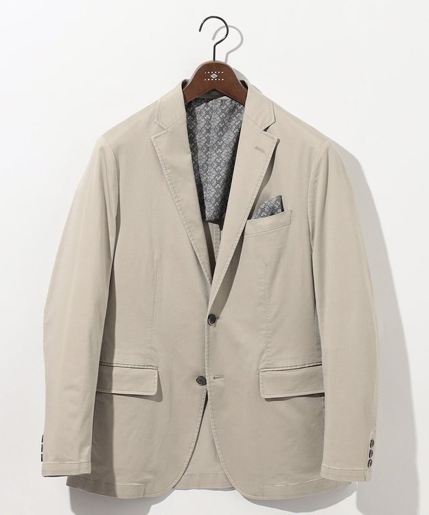 JOSEPH ABBOUD 【ストレッチ/JAPANファブリック】ヴィンテージコットンストレッチ ジャケット ライトグレー系