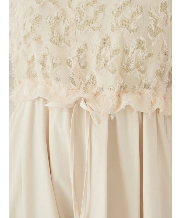 earth music&ecology ジャガード切替ワンピース Ivory