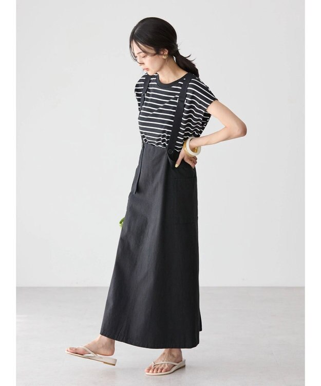 AMERICAN HOLIC Ｗポケットサス付きスカート Black