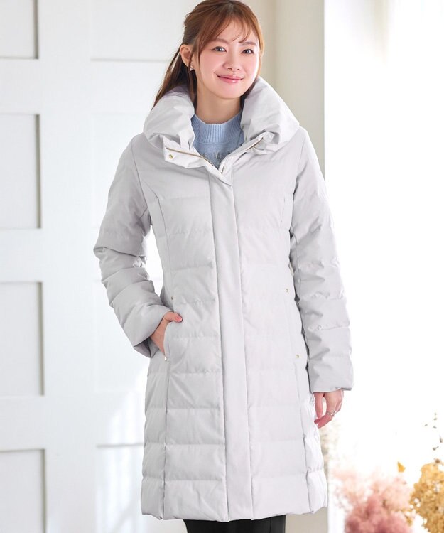 Tiaclasse ミドル丈ダウンコート グレー