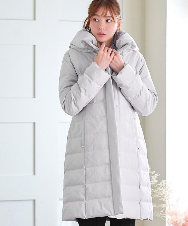 Tiaclasse ミドル丈ダウンコート グレー