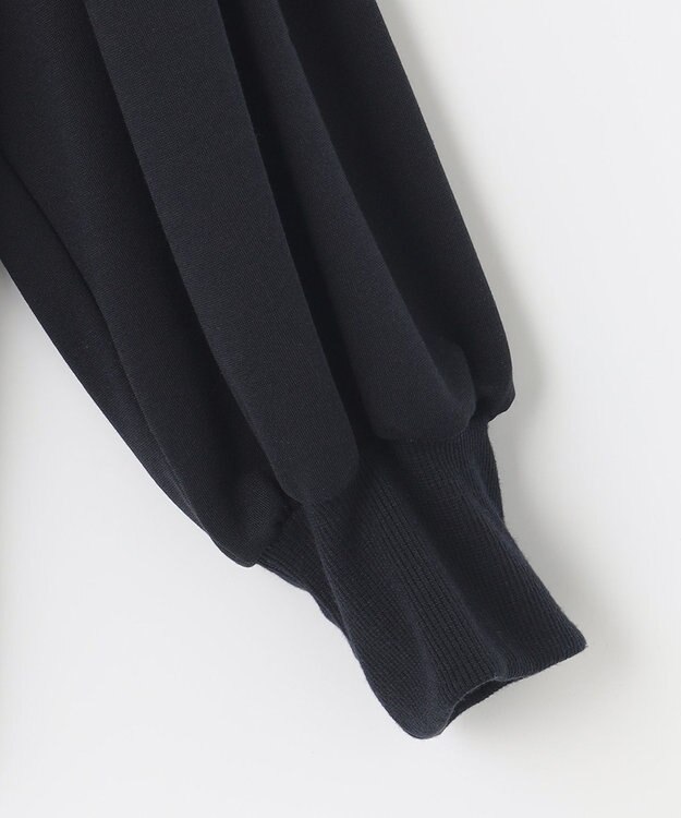 ANY SIS L 【2SET】タックスリーブ トップス × フラワープリント スカート ネイビー系