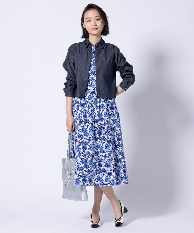 TOCCA 【美人百花掲載】【大人百花コラボ・00サイズあり・洗える・消臭】BLOOMING SPRING TIME ドレス ブルー系