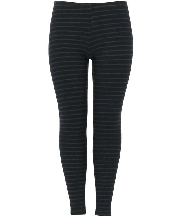 Wing あったかオーバーパンツ 薄手 やさしい肌あたり 毛パン 足首丈 秋 冬 ER0714 ウイング／ワコール ブラック