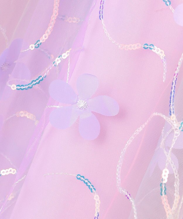 ANY KIDS フラワーチュール ドッキングワンピース レインボー