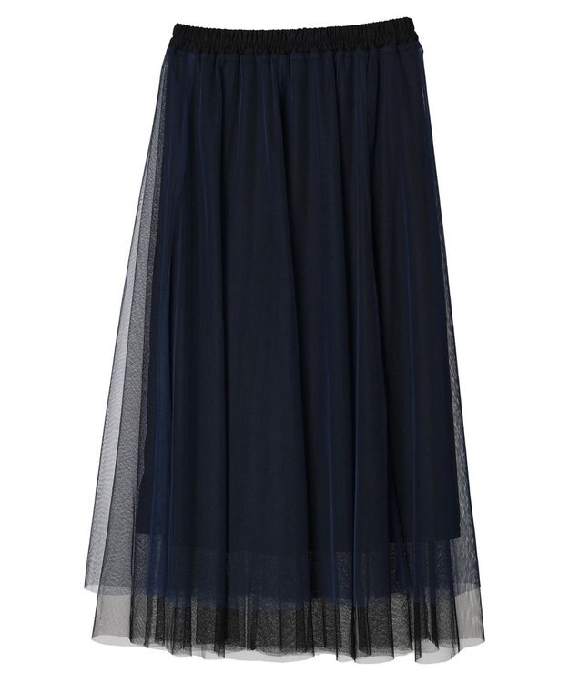 Green Parks ＳＥＴ２点　リバーシブルチュールスカート＋ペチスカート Green