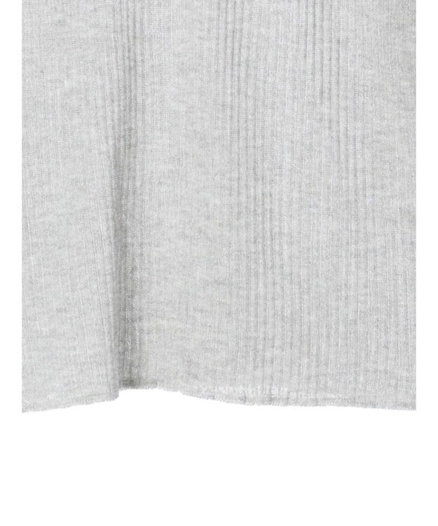 Green Parks AnriettMusee ラメ切替スリーブリブシアーニット Light Gray