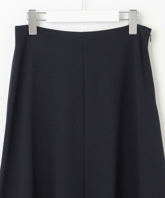 自由区 【セットアップ対応・洗える】ブークレダンボールフレア スカート ネイビー