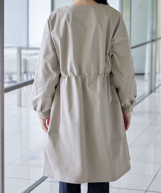 Tiaclasse L 着流しパフスリーブコート グレージュ