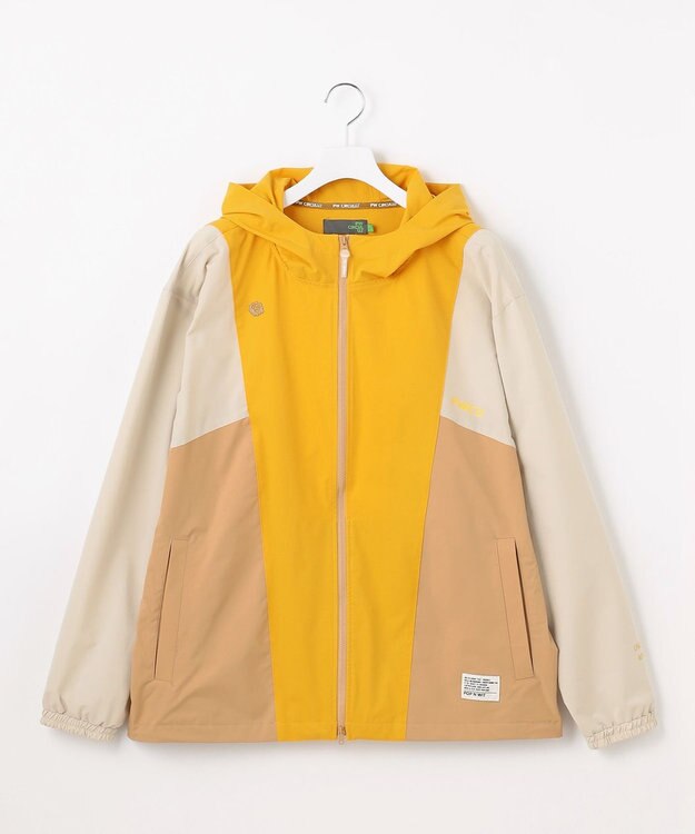 PW CIRCULUS 【撥水加工/ストレッチ】【MEN】カラーブロッキング ブルゾン  ゴルフ イエロー系