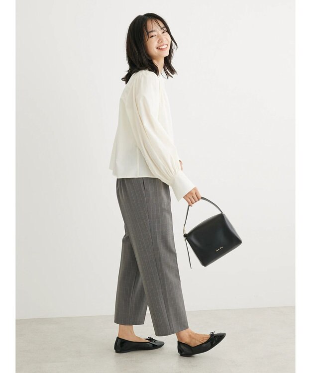 Green Parks タックブラウス Off White