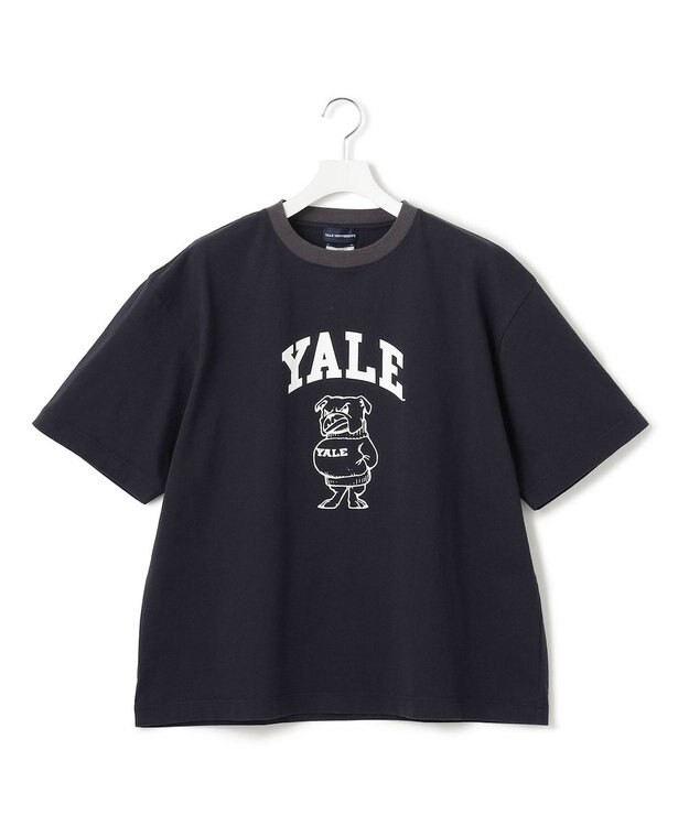J.PRESS YORK STREET 【UNISEX】YALEアーチロゴ Tシャツ ネイビー系