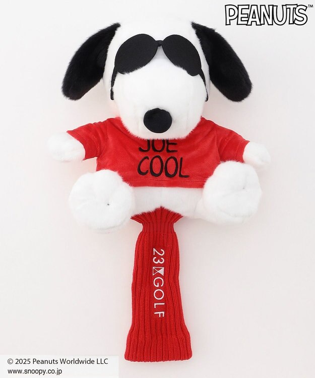 23区GOLF 【UNISEX】スヌーピーヘッドカバー レッド系