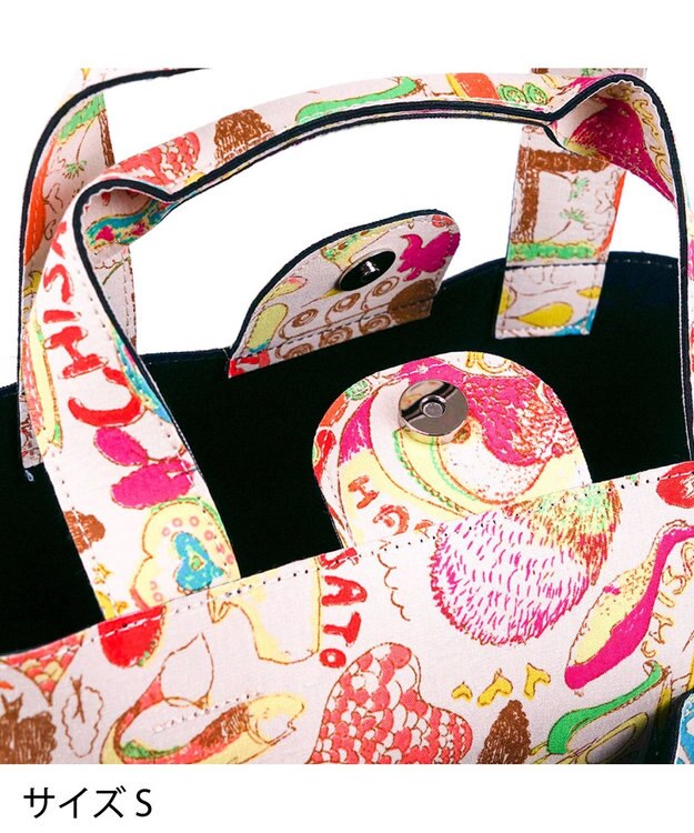 tsumori chisato CARRY カットオブツールバッグS　ハッピースタッフ　トートバッグ ブラック