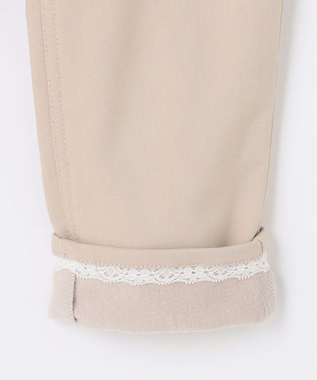 ANY KIDS 7days 裏起毛ガーリーパンツ ベージュ