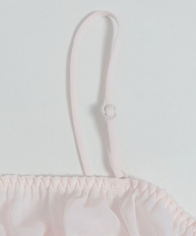 WEGO 【ブラトップ＆ショーツセット】Liliane　Ciel　シフォンフリル ホワイトアイボリー