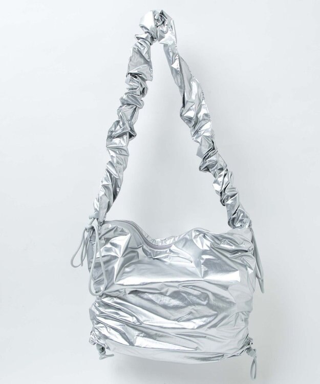 WEGO ドロストギャザーショルダー シルバー