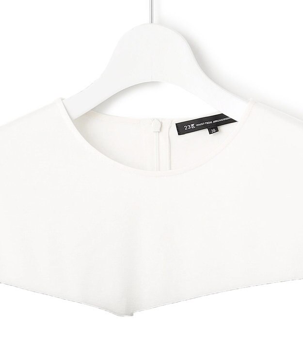 23区 【洗える】ウールライクビスチェコンビ デザイン カットソー グレー系