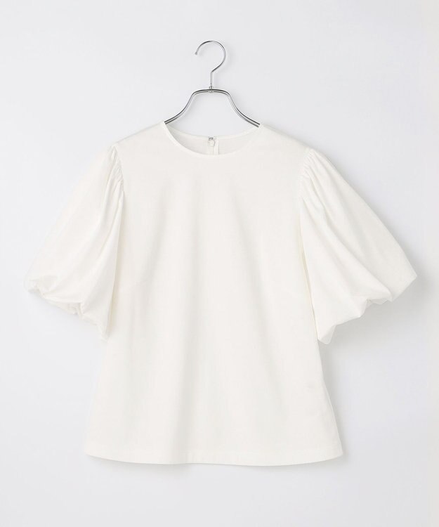 #Newans 【ANSWER for シティライフ】乾燥機対応！パフスリーブカットソー ホワイト系