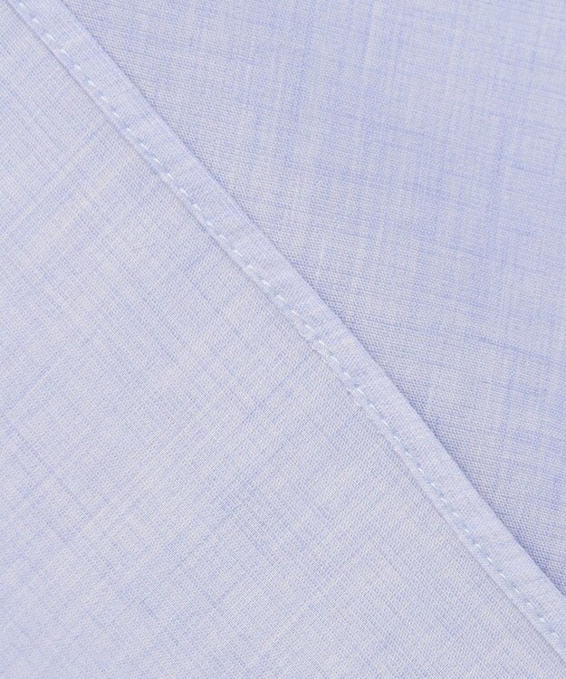 J.PRESS LADIES L 【洗える】ラミーポプリン ティアード ブラウス サックス系