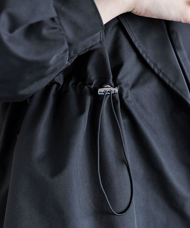 Tiaclasse L 着流しパフスリーブコート ブラック