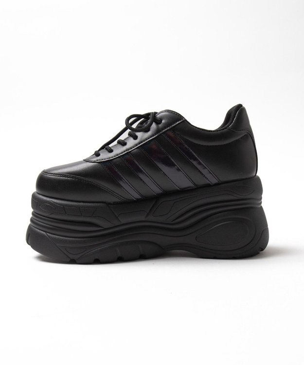 WEGO 超厚底ラインスニーカー ブラック