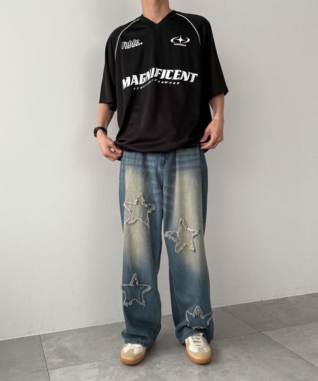 WEGO パイピングサッカーT（SS） ブラックその他