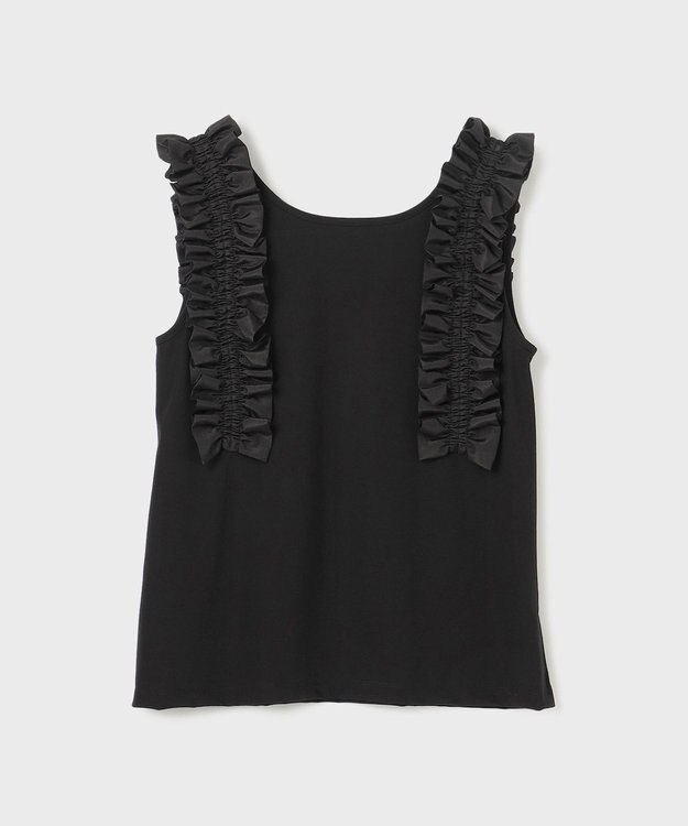 GRACE CONTINENTAL フリルカットトップ ブラック