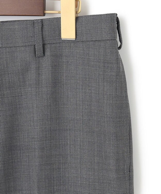 J.PRESS MEN 【PEPPIN MERINO COMFORT】 ストレッチバーズアイ スラックス ライトグレー系