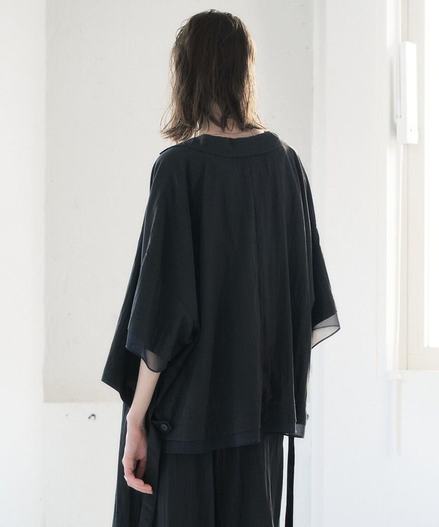 YECCA VECCA 【UVカット/遮熱/接触冷感】COOL袖シアージャケット Charcoal Gray