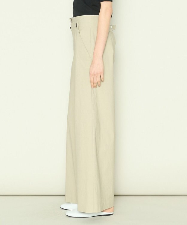 JOSEPH クリスピーストレッチ　ワイドトラウザーズ Linen