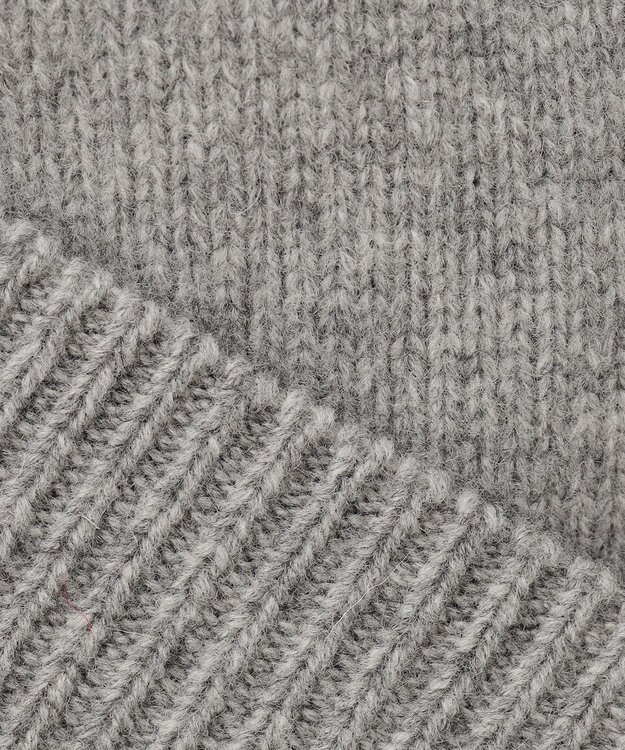 自由区 L フェアアイル クルーネックニット ライトグレー系