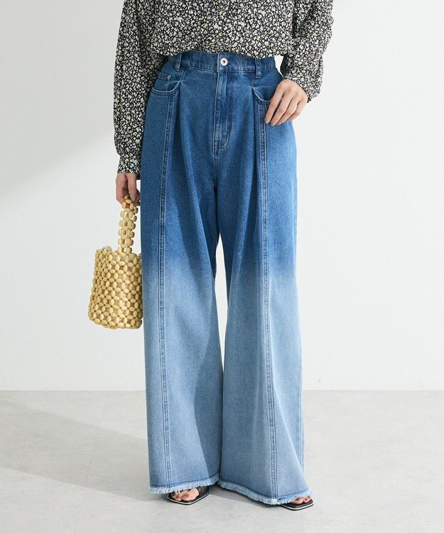 Green Parks ・ＳＵＧＡＲ　ＳＰＯＯＮ　グラデーションワイドデニ Indigo