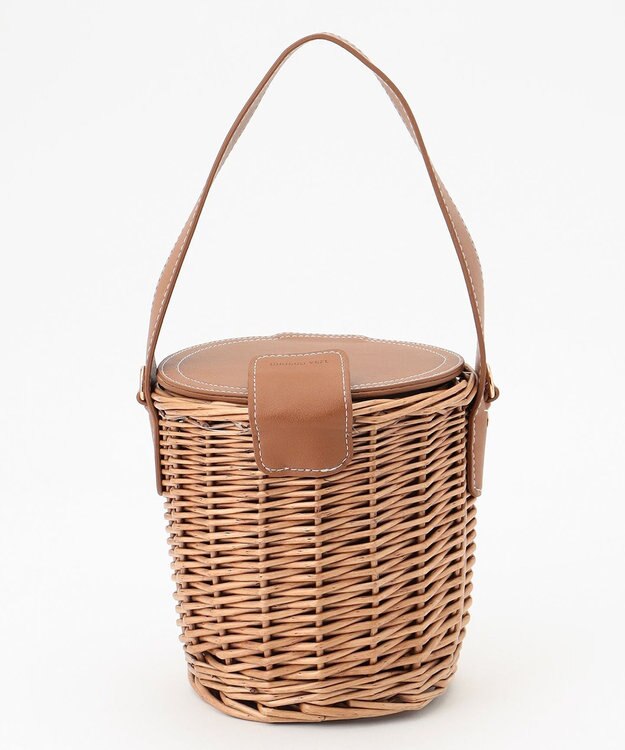 LA BAGAGERIE 【maison vert】 【柳バスケット使用】バケツかごバッグ アイボリー