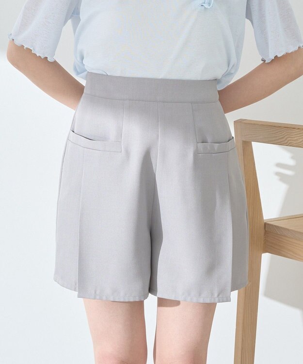 earth music&ecology ポケットデザインショートパンツ Gray