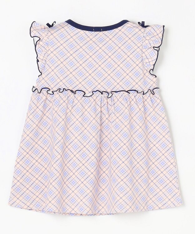 組曲 KIDS 【80-100㎝】 サマーチェックチュニック ピンク