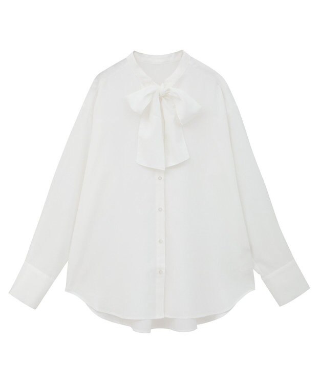 Green Parks ボウタイインナーシャツ Off White