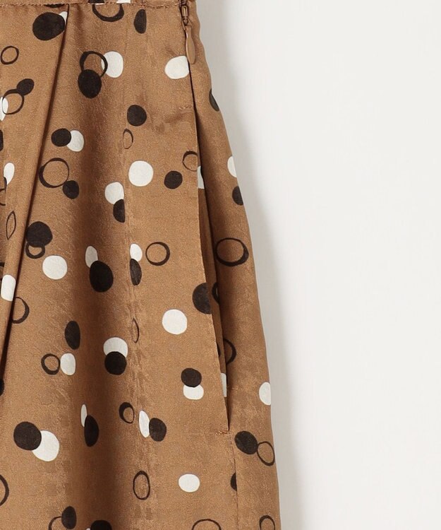自由区 【セットアップ対応・洗える】ドットプリント スカート ブロンズベース