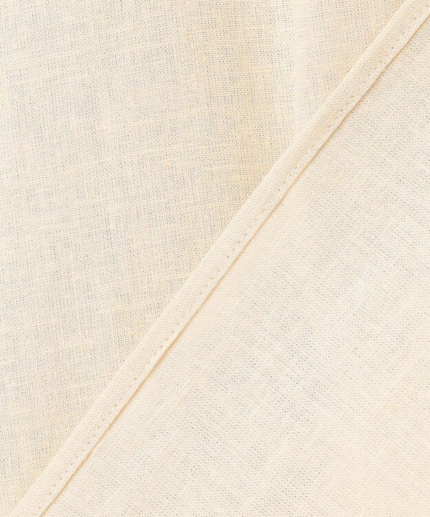 UNFILO リネンレーヨン ノースリーブブラウス ベージュ