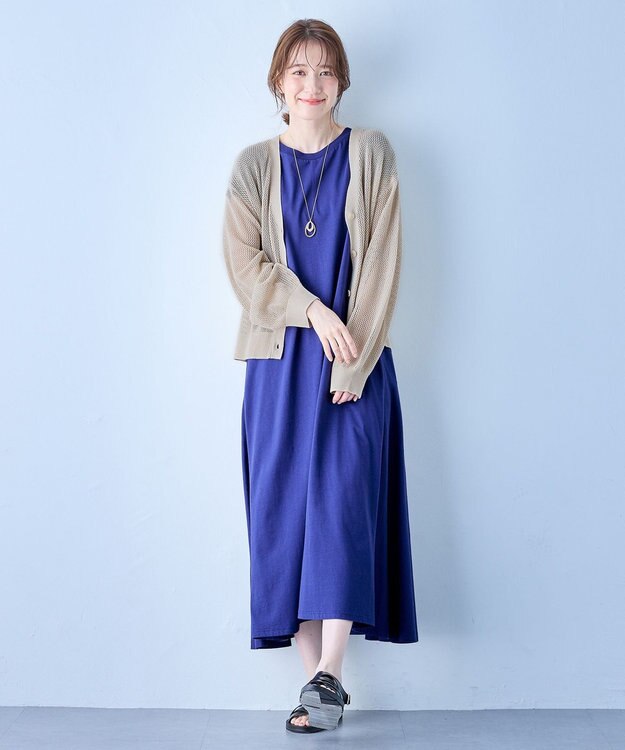 ANY メッシュカーディガン サンドベージュ