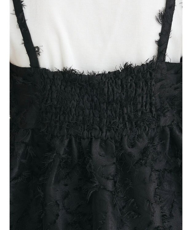 Green Parks ・ＥＬＥＮＣＡＲＥ　ＤＵＥ　ジャカードキャミ Black