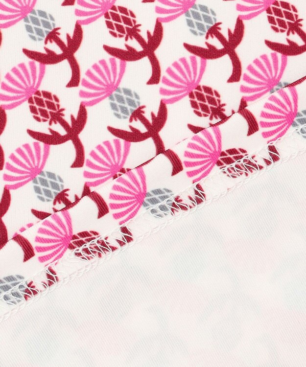 23区GOLF 【WOMEN】【吸水速乾/UVカット】アザミ小紋柄半袖ポロシャツ アイボリー系5