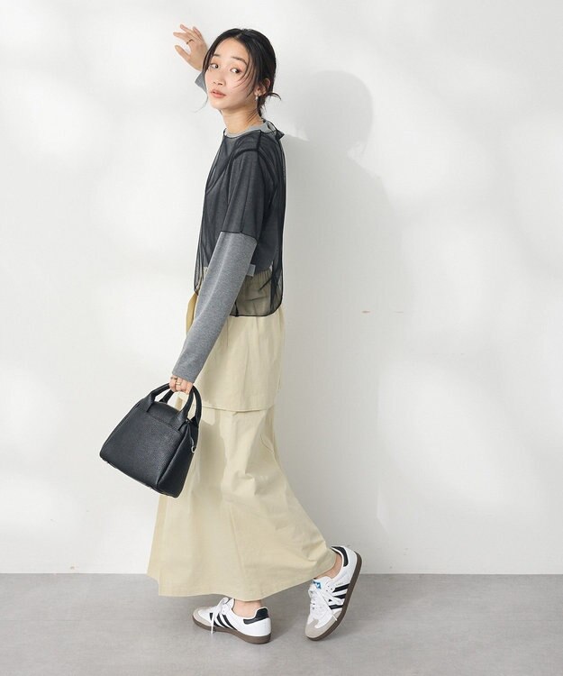 CRAFT STANDARD BOUTIQUE チュールレイヤートップス Black