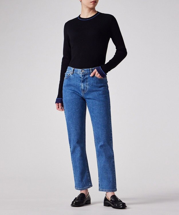 Paul Smith 【洗える】カラーステッチ リブ カットソー ブラック