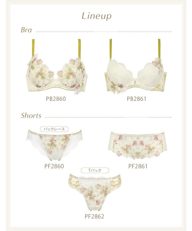 Wing ショーツ Wing Lesiage 【2860シリーズ】 PB2860・PB2861とペア ほどよいフィット感 はきこみ丈あさめ PF2860 ウイング／ワコール クリーム