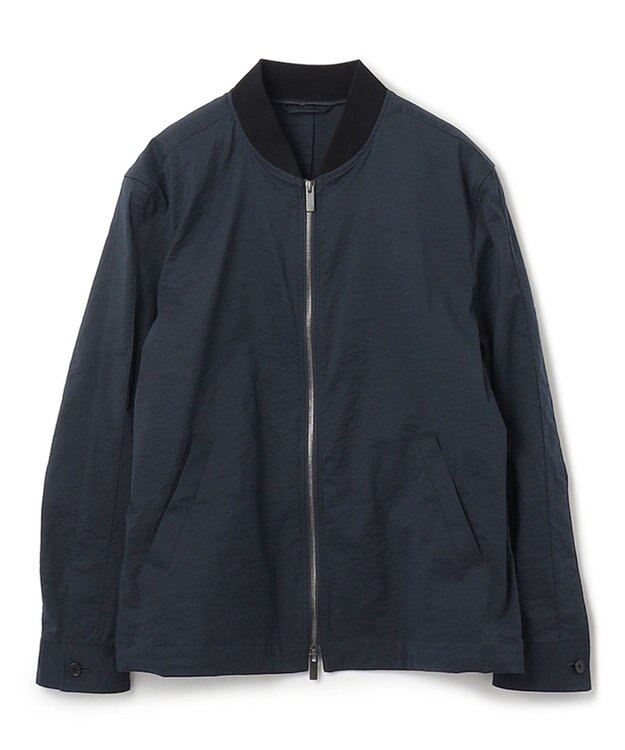 JOSEPH HOMME スーパーストレッチウェザー　ジップアップブルゾン ネイビー系