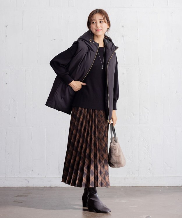 ANY 【撥水/洗える】ミノテックベスト ブラック