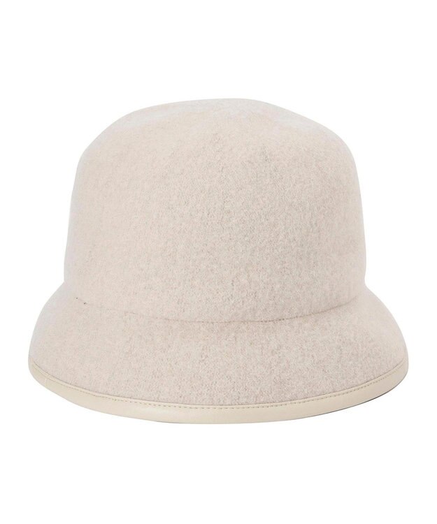 MOONBAT FURLA パイピング×ロゴ バスクハット／UV ベージュ