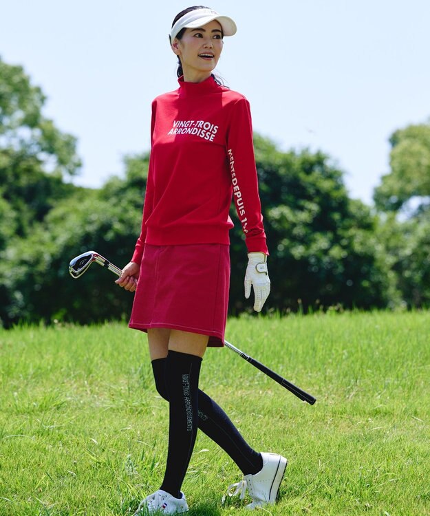 23区GOLF 【UNISEX】バイカラーバイザー ホワイト系