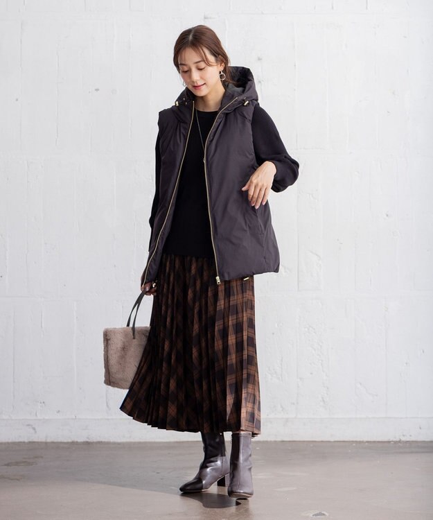 ANY 【撥水/洗える】ミノテックベスト ブラック